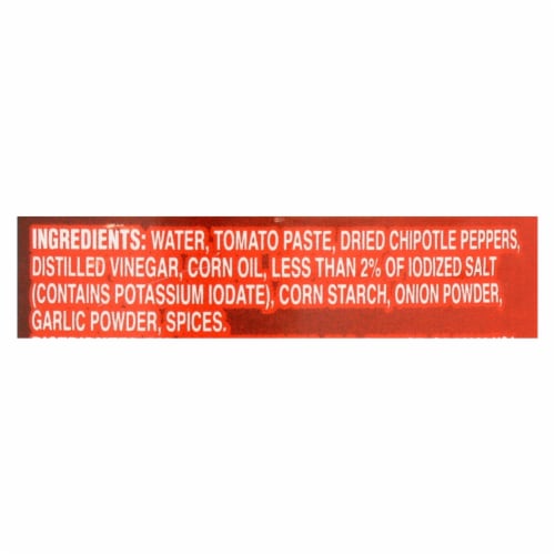 Embasa Adobo Sauce - Chipotle Peppers - Case of 12 - 7 oz. Perspective: back