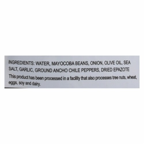 Fillo's Beans - Mexican Mayocoba Mild - Case of 6 - 10 oz. Perspective: back