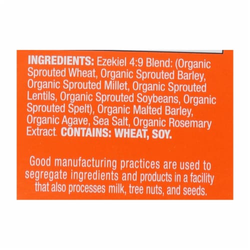 Food For Life Organic Flake Cereal - Ezekiel 4:9 Original - Case of 6 - 14 oz. Perspective: back