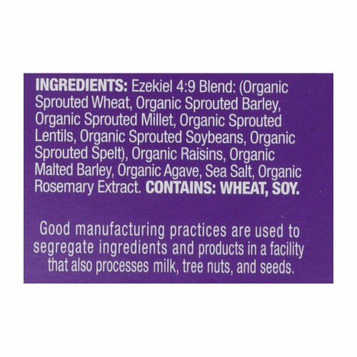 Food For Life Raisin Flake Cereal - Case of 6 - 14 oz. Perspective: back