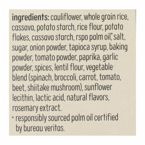 From The Ground Up - Cauliflower Crackers - Nacho - Case of 6 - 4 oz. Perspective: back