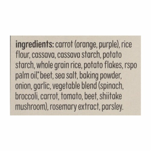From the Ground Up Sea Salt Purple Carrot Crackers - Case of 6 - 4 oz. Perspective: back