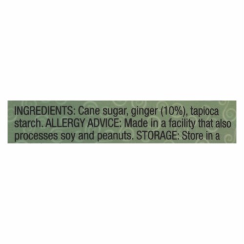 Ginger People - Gin Gins Chewy Ginger Christmas Candy - Original - Case of 12 - 3 oz. Perspective: back