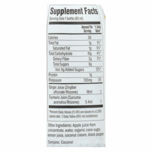 Ginger People - Ginger Shot Rescue Tumeric - Case of 12 - 2 oz. Perspective: back