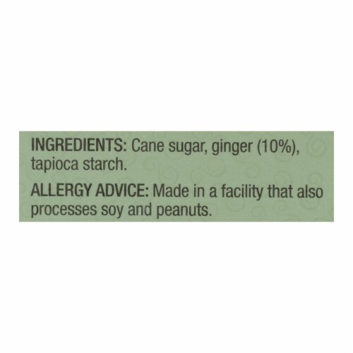 Ginger People Gin Gins Chewy Ginger Christmas Candy - 4.5 oz - Case of 12 Perspective: back