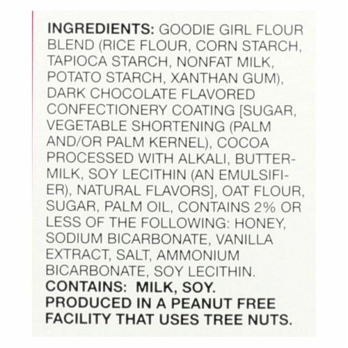 Goodie Girl Cookies - Cookies - Fudge Striped - Case of 6 - 7 oz. Perspective: back