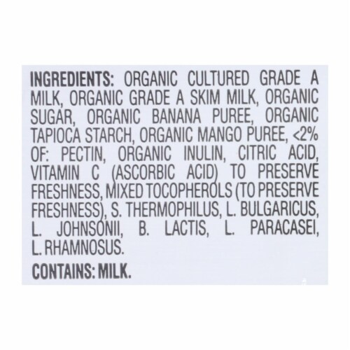 Melts Organic Yogurt Snacks for Babies and Toddlers Banana Mango - 1 oz - Case of 8 Perspective: back