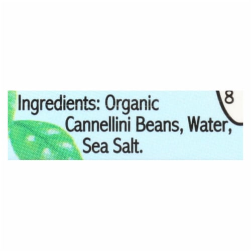 Jack's Quality Organic Cannellini Beans - Low Sodium - Case of 8 - 13.4 oz. Perspective: back