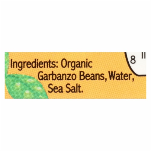 Jack's Quality Organic Garbanzo Beans - Low Sodium - Case Of 8 - 13.4 Oz. Perspective: back