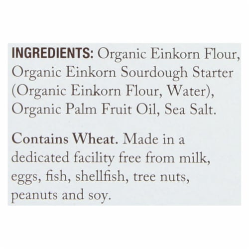 Jovial - Sourdough Einkorn Crackers - Sea Salt - Case of 10 - 4.5 oz. Perspective: back