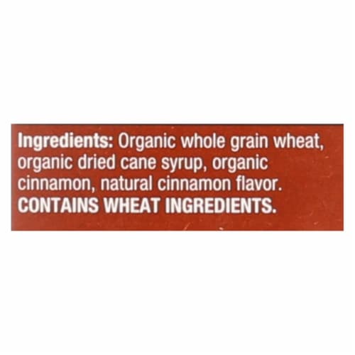 Whole Wheat - Organic Promise - Cinnamon Harvest - 16.3 oz - case of 12 Perspective: back