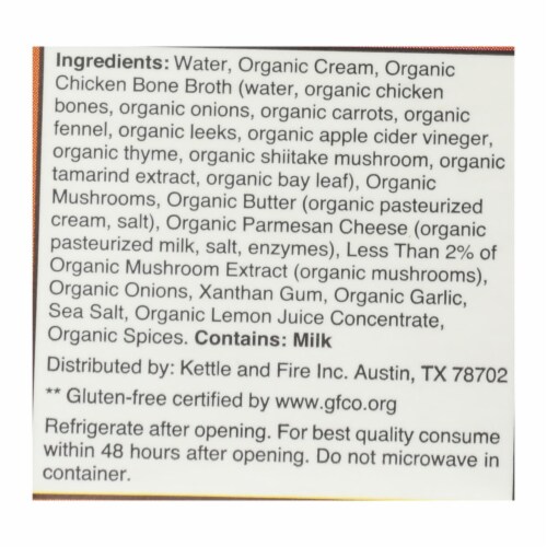 Kettle And Fire - Keto Soup Mush Bisq/chkbb - Case of 6 - 16.9 oz. Perspective: back