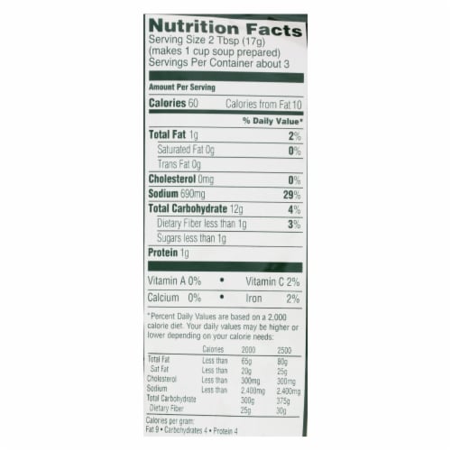 Knorr Recipe Mixes - Leek - Case of 12 - 1.8 oz. Perspective: back