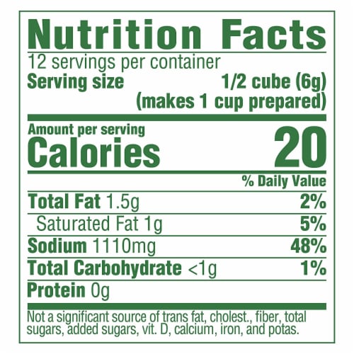 Knorr Bouillon Cubes - Chicken - Extra Large - 2.5 oz - Case of 24 Perspective: back