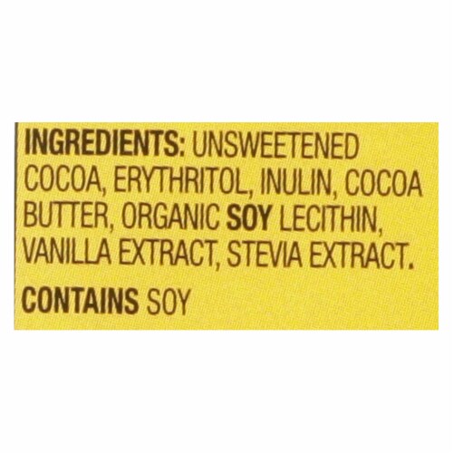 Lily's Sweets Chocolate Bar - Creamy Milk Chocolate - 40 Percent Cocoa Perspective: back