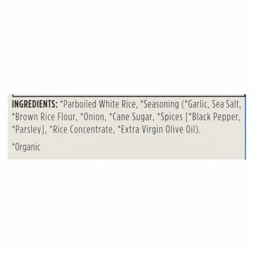 Lundberg Family Farms - Rice and Seasoning Mix - White Rice Pilaf - Case of 6 - 5.50 oz. Perspective: back