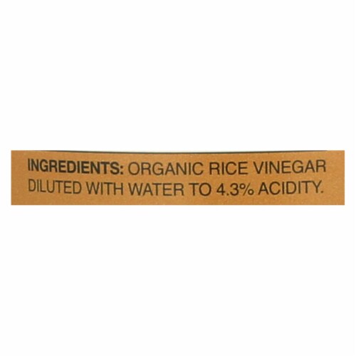 Marukan Organic Rice Vinegar - Case of 6 - 12 Fl oz. Perspective: back