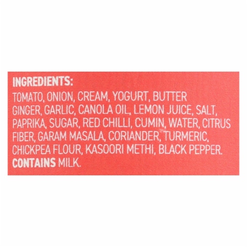 Masala Mama Simmer Sauce Tikka Masala - Case of 6 - 10 oz. Perspective: back