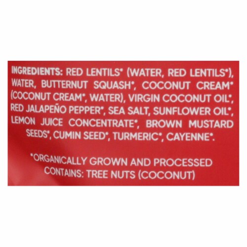 Maya Kaimal - Organic Everyday Dal - Red Lentil Butternut Squash Coconut - CS of 6 -10 oz. Perspective: back