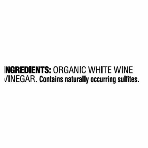 Mediterranean Organic Organic White Wine Vinegar - Case of 6 - 8.45 oz. Perspective: back