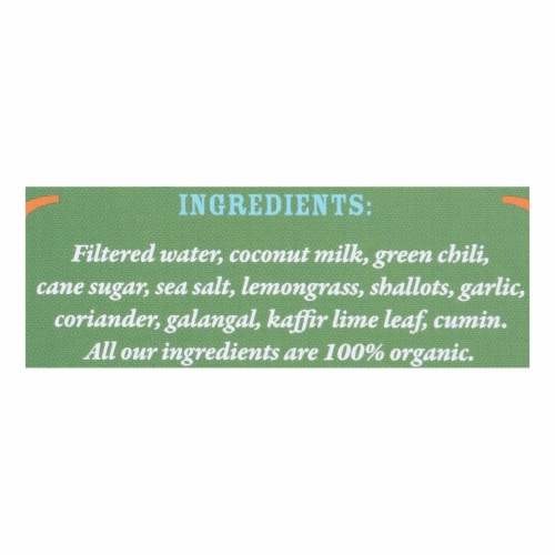 Mike's Organic Curry Love - Organic Curry Simmer Sauce - Green Thai - Case of 6 - 8.8 fl oz. Perspective: back