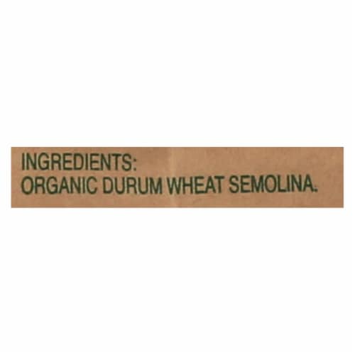 Montebello Organic Pasta - Penne Rigate - Case of 12 - 1 lb. Perspective: back