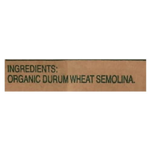 Montebello Organic Pasta - Fusilli - Case of 12 - 1 lb. Perspective: back