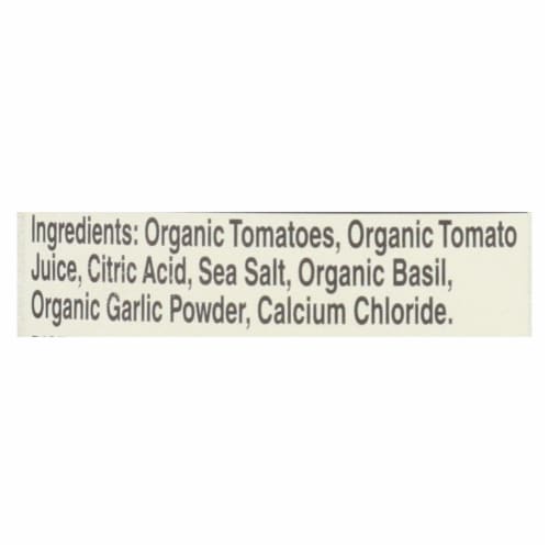 Muir Glen Diced Tomatoes Basil and Garlic - Tomato - Case of 12 - 14.5 oz. Perspective: back