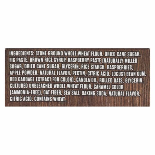 Nature's Bakery Stone Ground Whole Wheat Fig Bar - Raspberry - 2 oz - Case of 12 Perspective: back