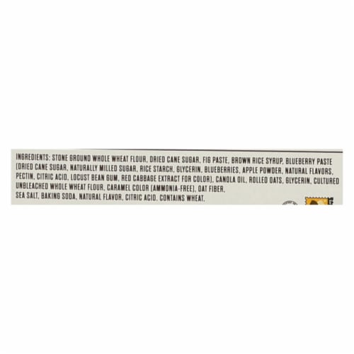 Nature's Bakery Stone Ground Whole Wheat Fig Bar - Blueberry - Case of 12 - 2 oz. Perspective: back