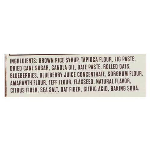 Nature's Bakery Gluten Free Fig Bar - Blueberry - Case of 6 - 2 oz. Perspective: back