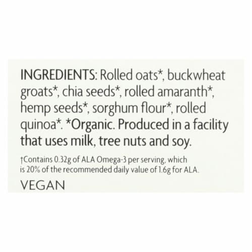Nature's Path Organic Qi'A Superfood Hot Oatmeal - Superseeds and Grains - Case of 6 - 8 oz. Perspective: back