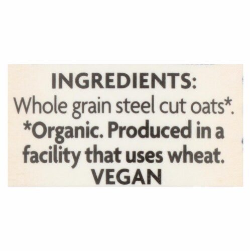 Nature's Path Oats - Organic - Steel Cut - Quick - Case of 6 - 24 oz. Perspective: back