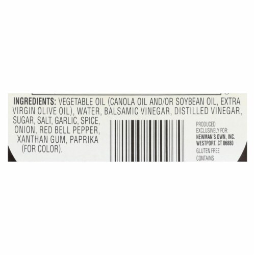 Newman's Own Balsamic Salad Dressing - Vinegar - Case of 6 - 16 Fl oz. Perspective: back