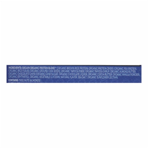 Orgain Organic Protein Bar - Chocolate Chip Cookie Dough - Case of 12 - 1.41 oz. Perspective: back