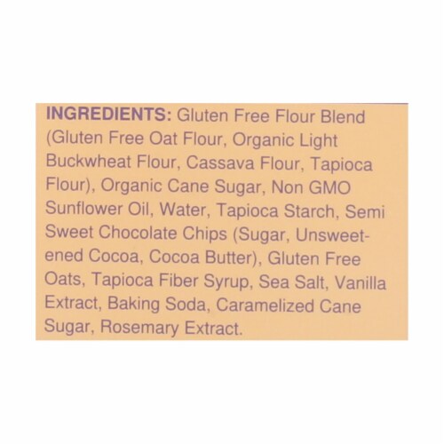 Partake Foods Sprouted Grain Chocolate Chip Mini Cookies - Case of 6 - 5.5 oz. Perspective: back