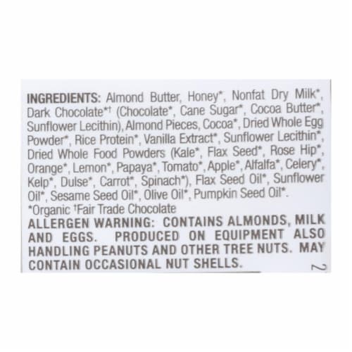 Perfect Bar Dark Chocolate Almond  - Case of 8 - 2.2 oz. Perspective: back