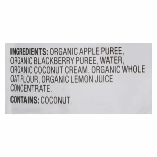 Plum Organics Plum Stage2 Blends Baby Food Apple Blackberry Coconut - Case of 6 - 3.5 oz. Perspective: back