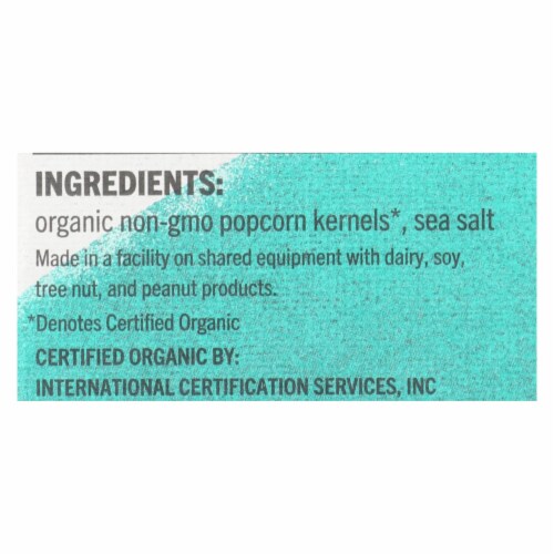 Quinn - Microwave Popcorn - Just Sea Salt - Case of 6 - 7 oz. Perspective: back