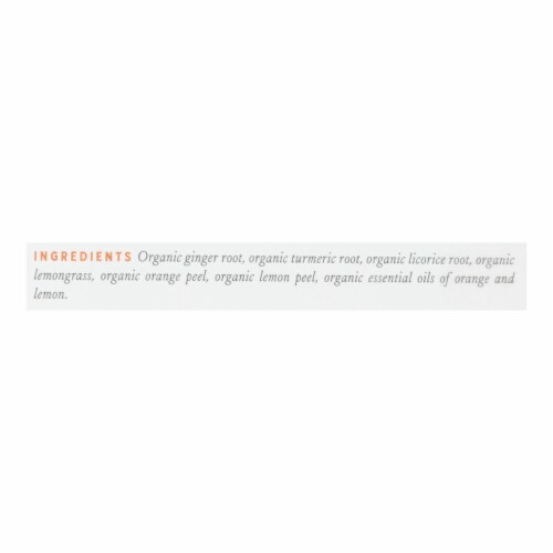 Rishi Tea Bag - Turmeric Ginger - Case of 6 - 15 Bags Perspective: back