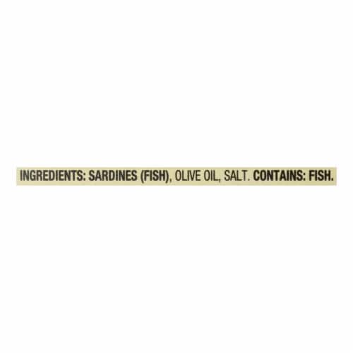 Season Sardines In Olive Oil  - Case of 12 - 4.375 oz. Perspective: back