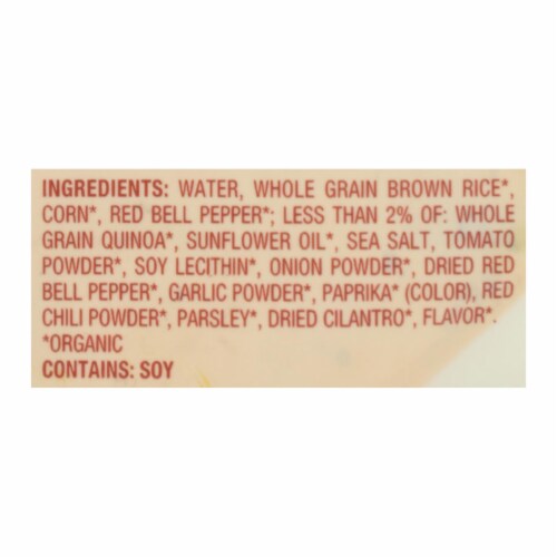 Seeds of Change Organic Microwavable Spanish Style Rice with Quinoa - Case of 12 - 8.5 oz. Perspective: back