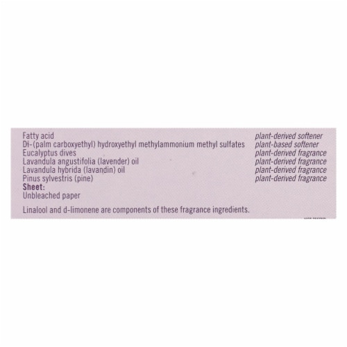 Seventh Generation - Fabric Softener Sheets Eucalyptus & Lavender - Case of 4-80 CT Perspective: back