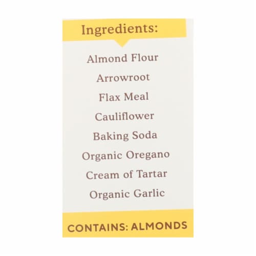 Simple Mills Almond Flour Pizza Dough Mix - Case of 6 - 9.8 oz. Perspective: back