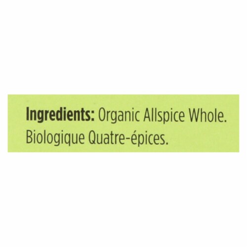 Spicely Organics - Organic Allspice - Whole - Case of 6 - 0.3 oz. Perspective: back