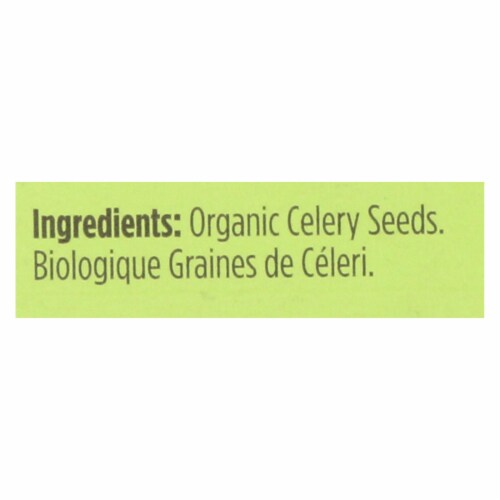 Spicely Organics - Organic Celery Seeds - Case of 6 - 0.35 oz. Perspective: back