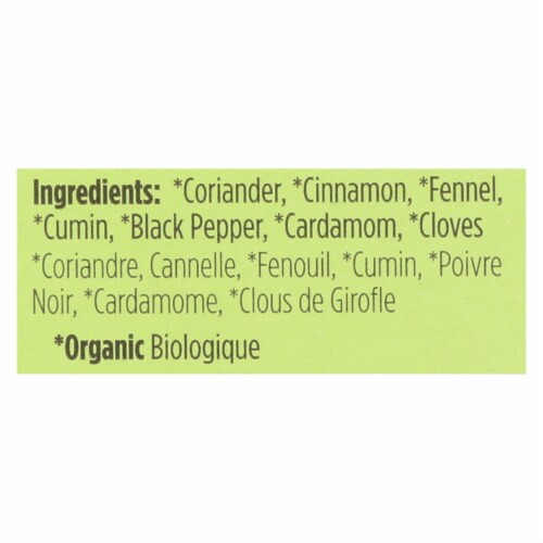 Spicely Organics - Organic Garam Masala Seasoning - Case of 6 - 0.5 oz. Perspective: back