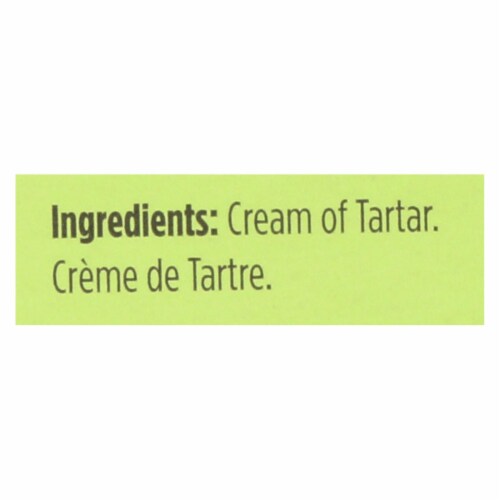 Spicely Organics - Cream of Tartar - Case of 6 - 0.5 oz. Perspective: back