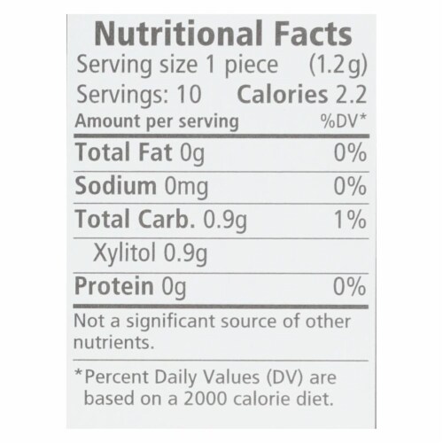 Spry Xylitol Gems - Cinnamon - Case of 20 - 10 Count Perspective: back