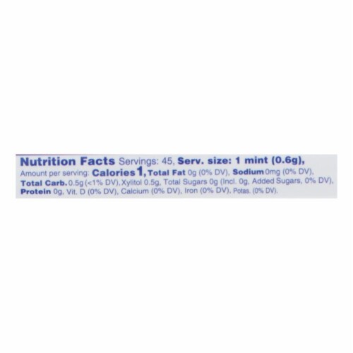 Spry Xylitol Mints - Peppermint - Case of 6 - 45 Count Perspective: back